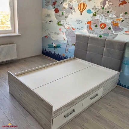 Кровать Холидей с мягкой панелью 2 ящика 7