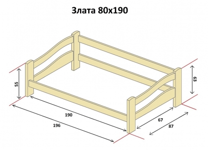 Ліжко Злата 18