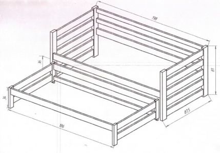 Кровать Соня 3